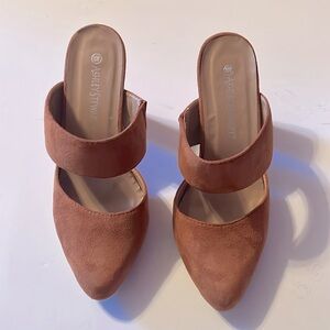 Ashley Stewart Suede Heels (4”)